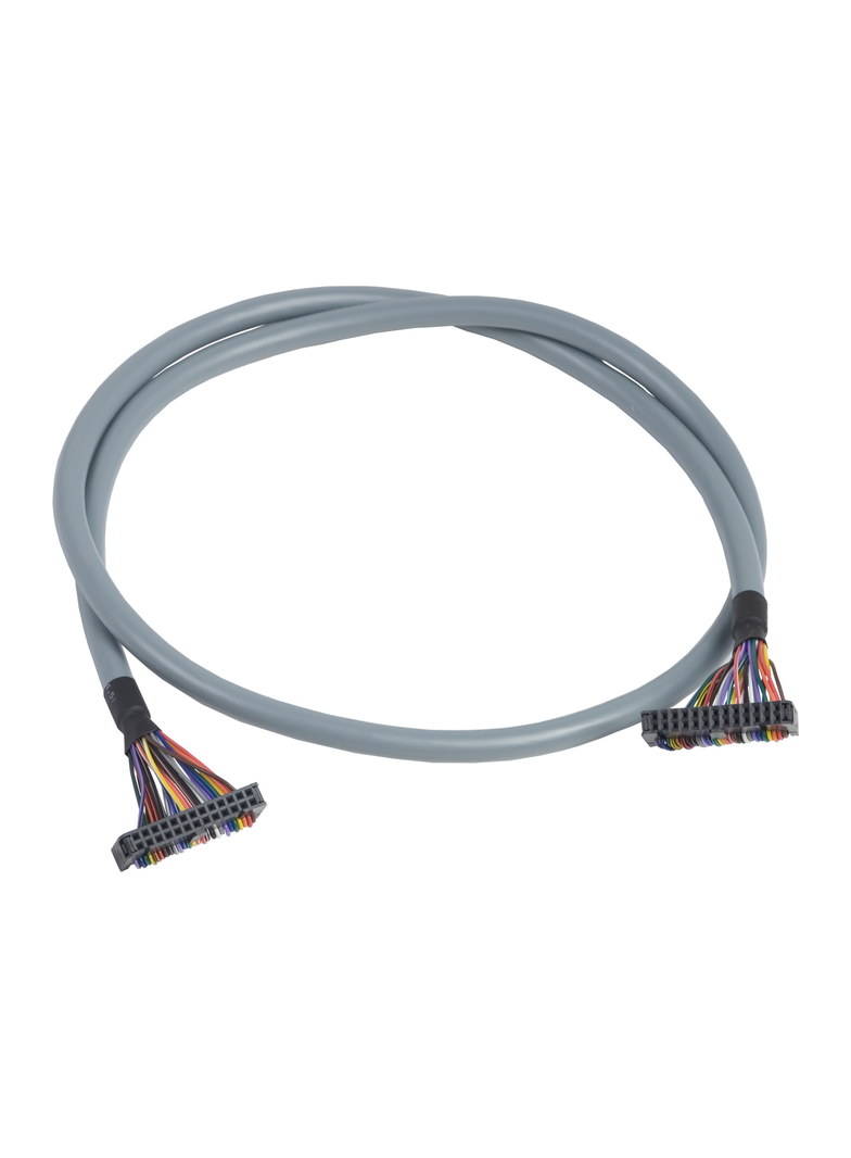 Modicon ABE7, kabel połączeniowy wejść/wyjść dyskretnych modułów Twido, 2 x HE10, 1 m