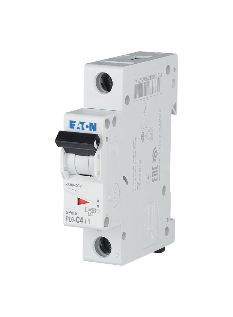 PL6-C4/1 Wyłącznik nadprądowy 6kA C4A 1P 286529 EATON