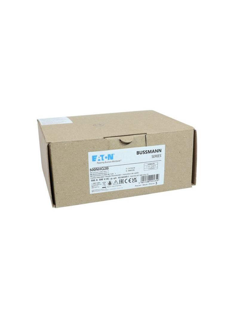 FUSE GG NH2C/P HICAP 500A500V Wkładka NH2 500A 500V GL/GG podwójny wskaźnik 500NHG2B EATON
