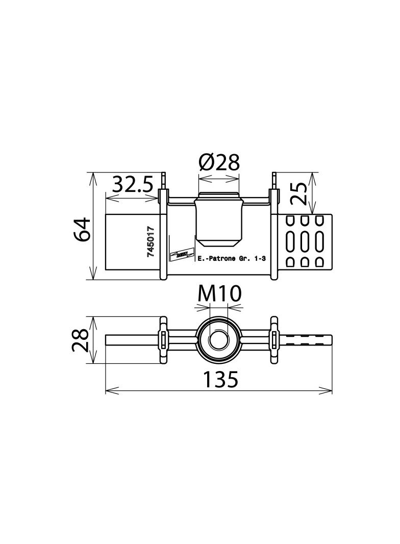 Wkładki uziemiające NH wielk. 1..3