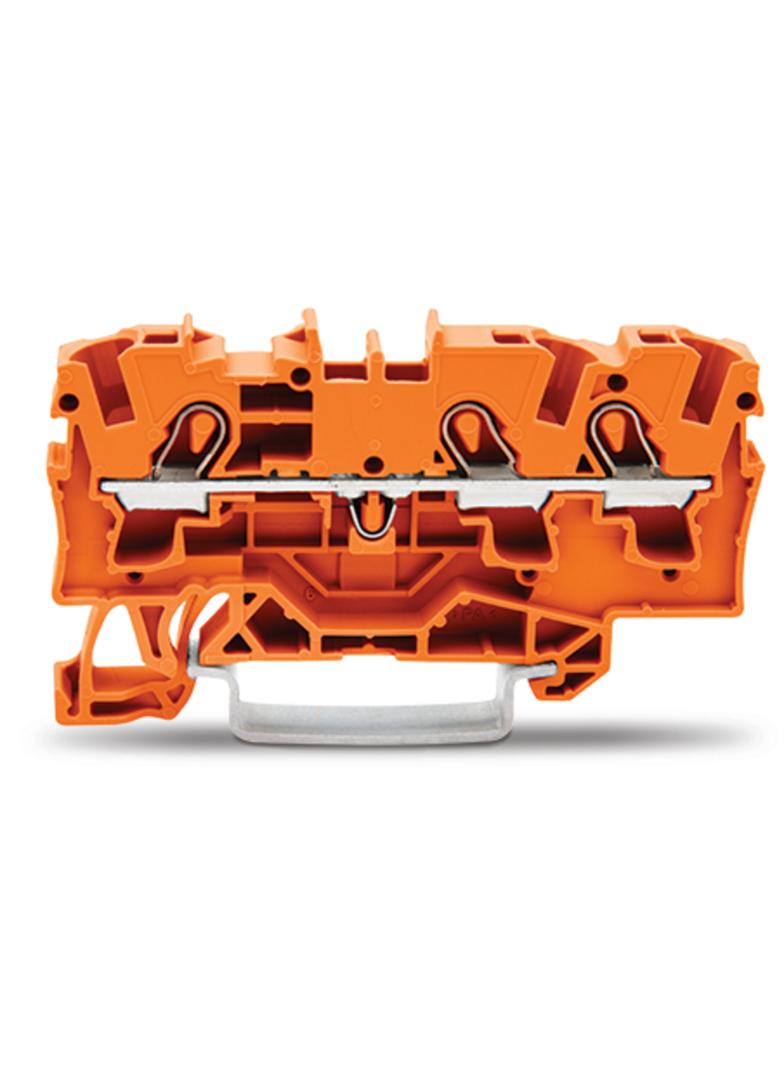 TOPJOBS złączka 3-przewodowa 4 mm2 pomarańczowa