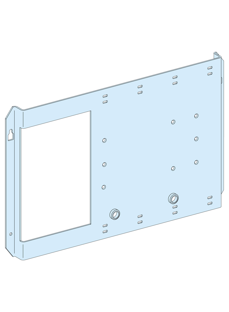 Rozdzielnice PrismaSet, płyta montażowa pionowa na stałe do Compact NSX630 LVS03070