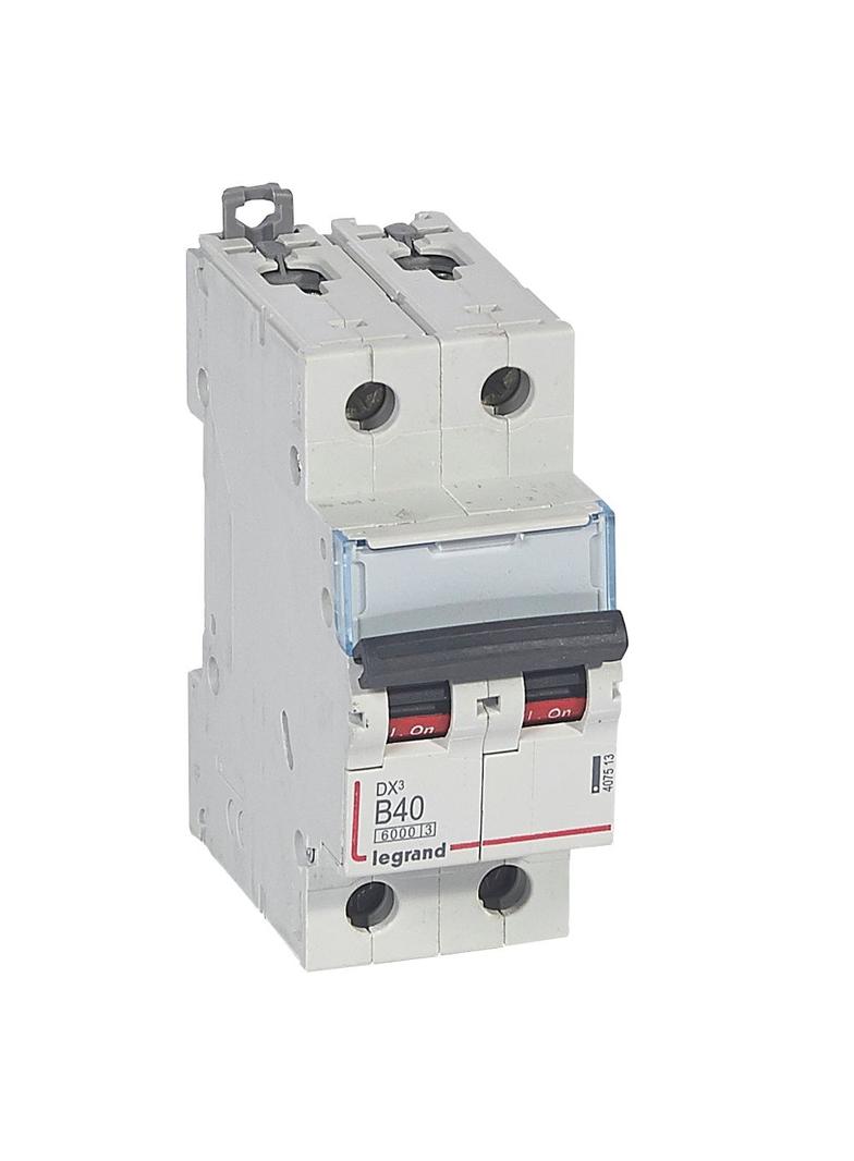 WYŁĄCZNIK NADPRĄDOWY S 302 2P B 40A 6000A SERII DX3, Legrand