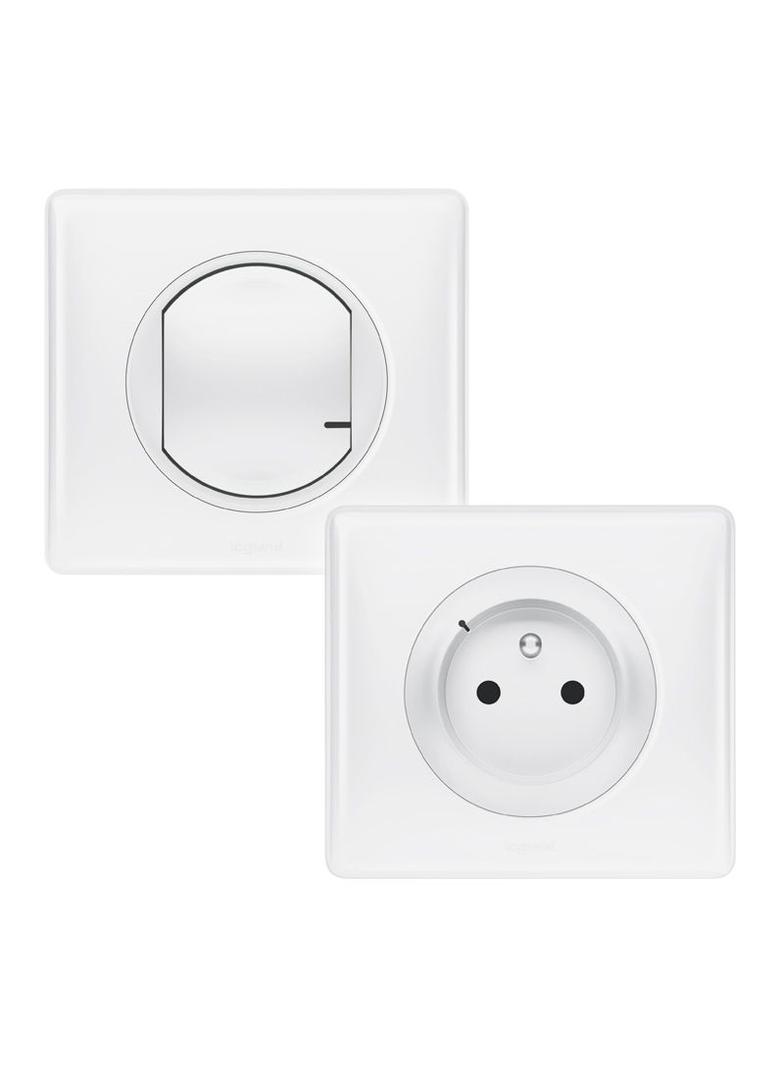 CELIANE WITH NETATMO - ZESTAW GOTOWY DO MONTAŻU GNIAZDO CONNECTED+ŁĄCZNIK BEZPRZEWODOWY BIAŁY, Legra
