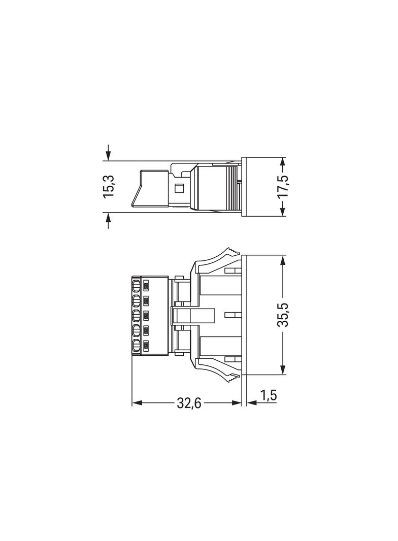 WINSTA gniazdo Snap-In 5-biegunowe białe