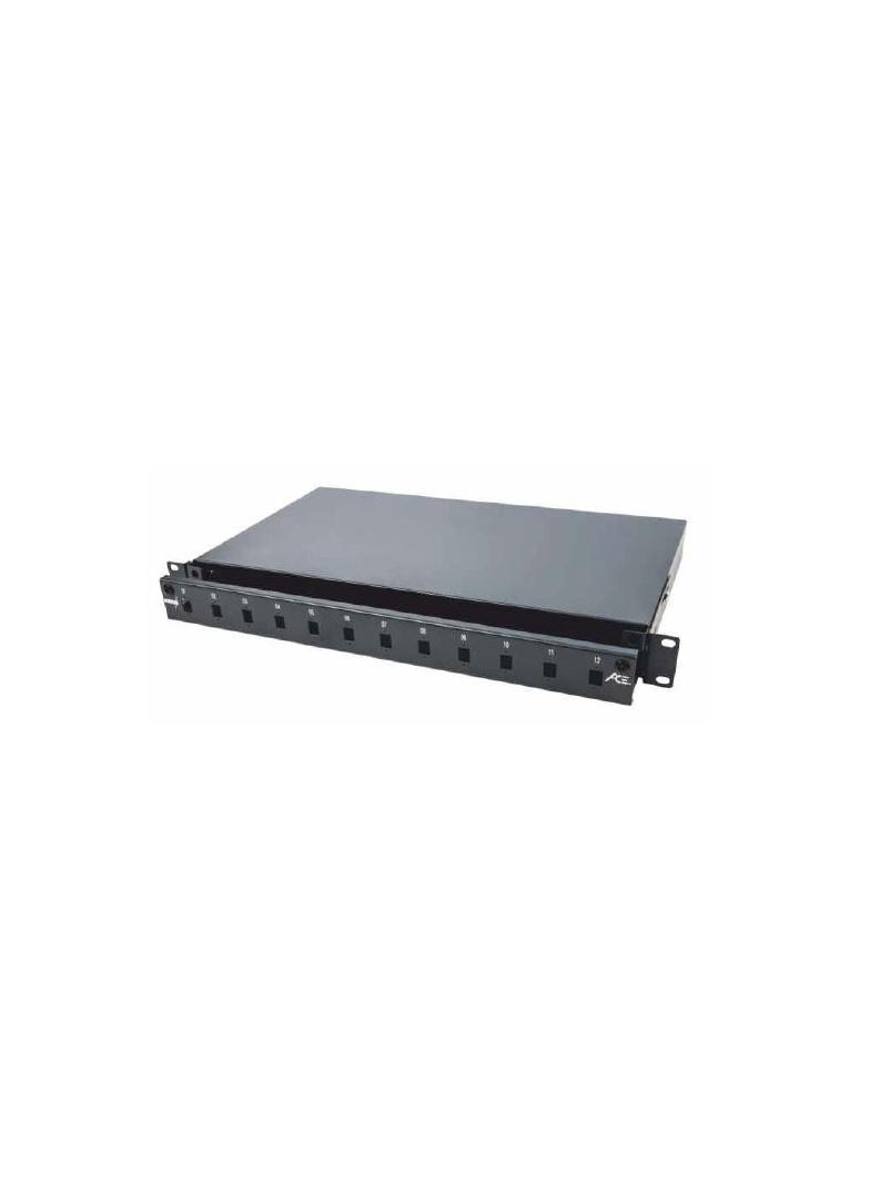 Panel 19'' 2U z frontem 48xSC simplex/LC duplex/E2000, light version