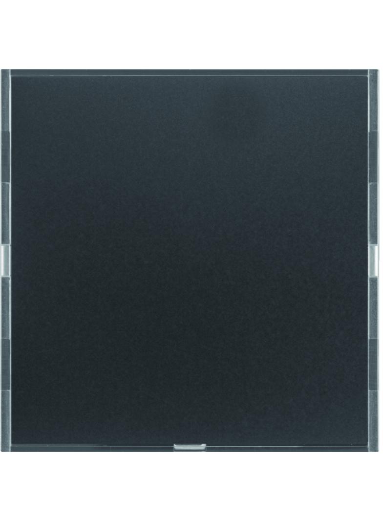 BERKER KNX e/s B.x Przycisk pojedynczy z polem opisowym z diodami LED RGB i czujnikiem temperatury antracyt. i aluminium 80161785 HAGER