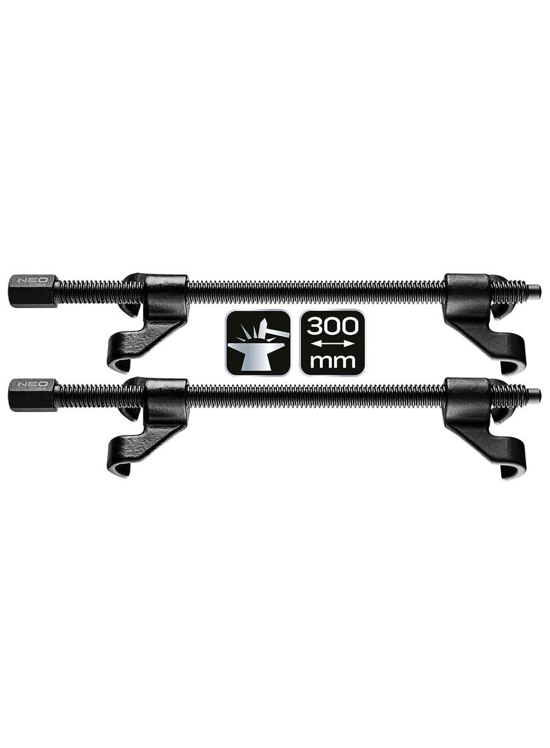 Ściągacze do sprężyn 300 mm, 2 szt.