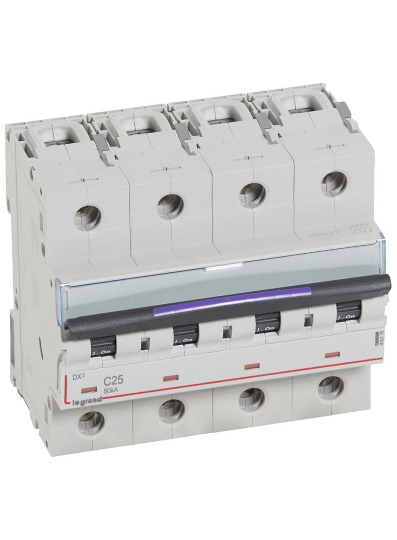 Wyłącznik Nadprądowy S324 C25 4P 25A 50Ka DX3 410176 LEGRAND