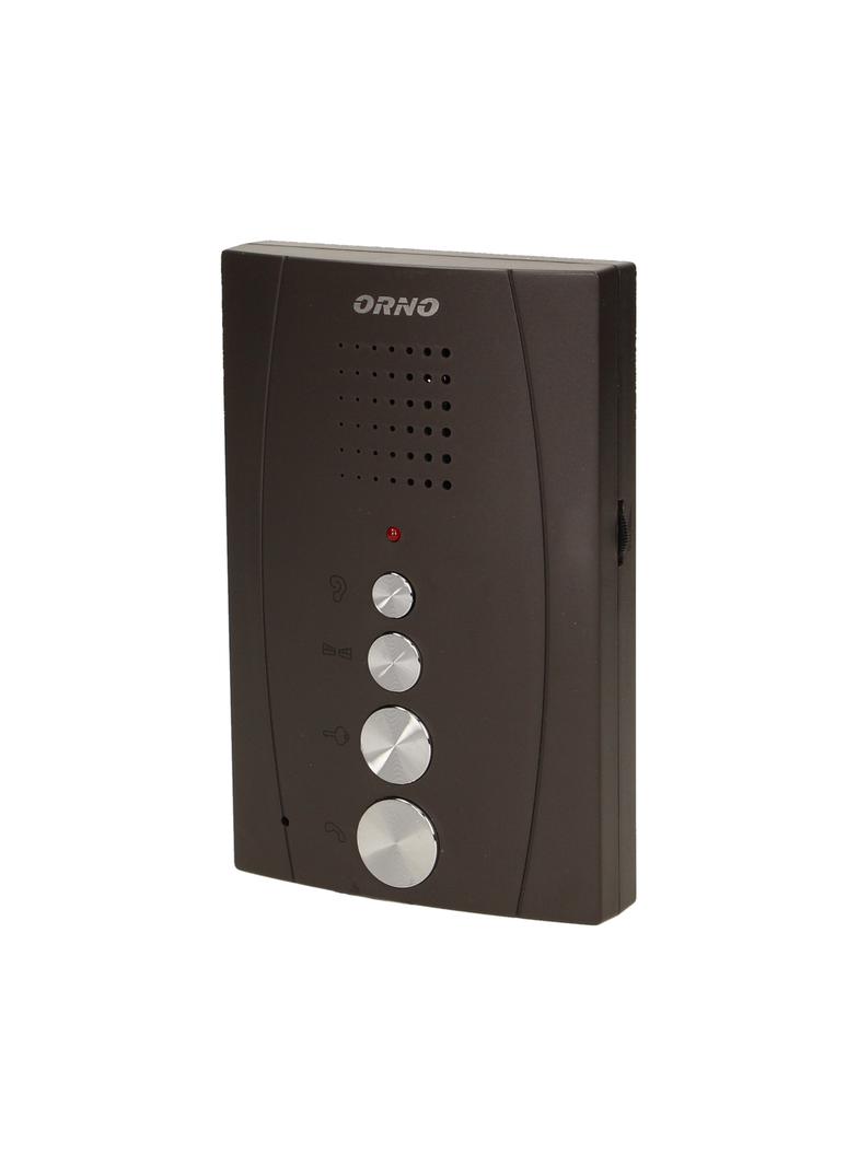 Zestaw domofonowy jednorodzinny z interkomem bezsłuchawkowy czarny ELUVIO INTERCOM OR-DOM-RE-920/B O