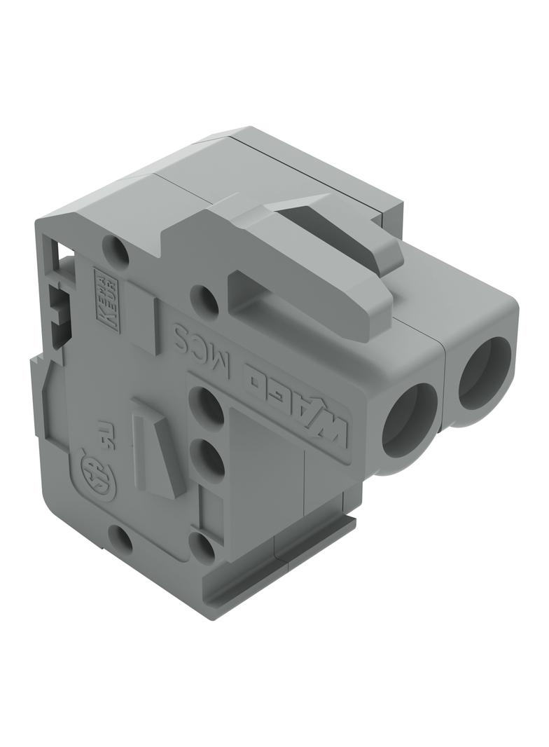 MCS-MIDI Classic gniazdo kątowe 2-bieg. szare raster 5 mm /100szt./ WAGO