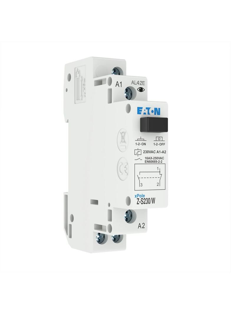 Z-S230/W Przekaźniki impulsowy bistabilny bez funkcji sygnalizacji diodą LED 16A 230V AC styk przemienny 265290 EATON