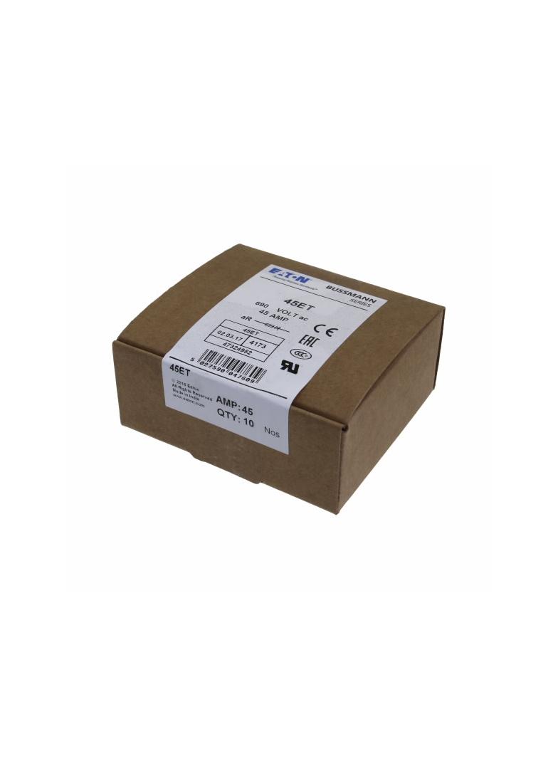 45AMP 690V IEC AC BS88 HIGH SPEED FUSE Wkładka szybka 45A AC 690V DC 500V BS88 19x77 mm a 45ET EATON