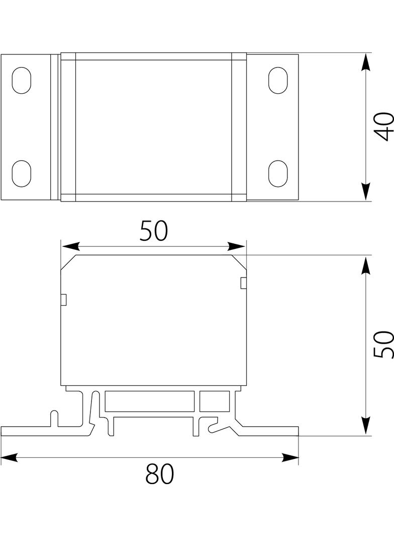 Blok rozdzielczy 2x4-50mm2-3x2,5-25mm2-4x2,5-16mm2 niebieski DB1-48.11 OPATÓWEK
