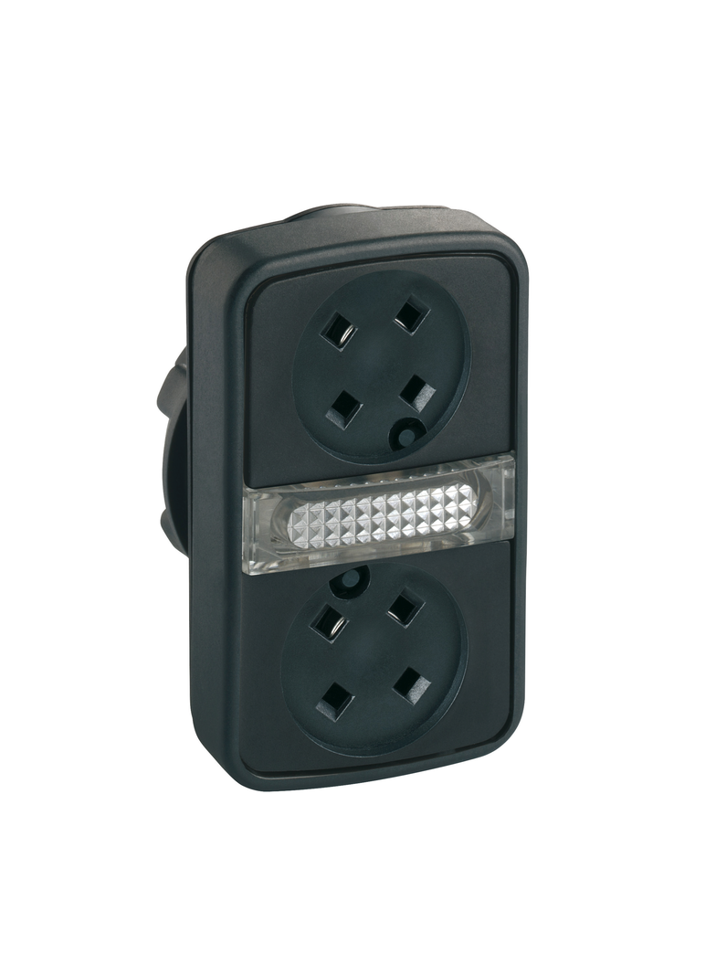 Harmony XB5 Główka przycisku podwójnego płaski/płaski bez wkładek LED plastikowa