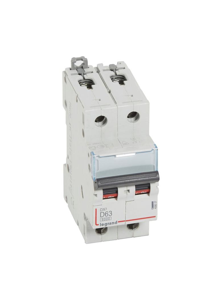 WYŁĄCZNIK NADPRĄDOWY S 302 2P D 63A 6000A SERII DX3, Legrand