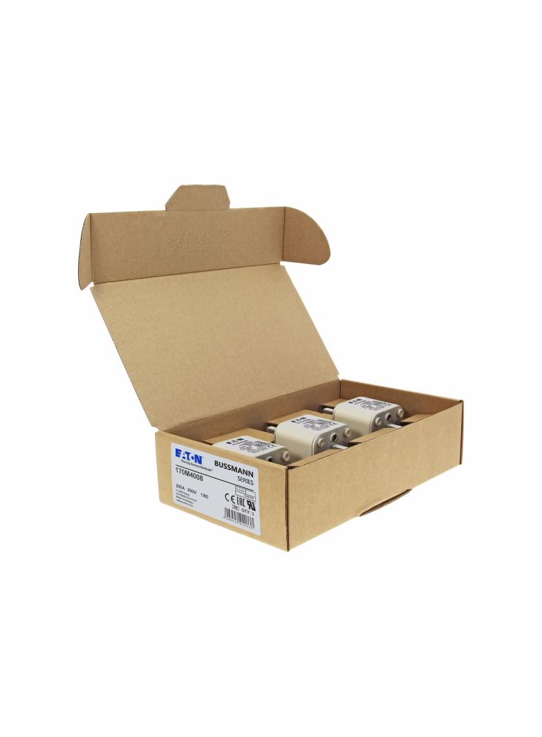 200A 690V 1/80 aR INDICATOR FUSE Wkładka szybka 200A AC 690V DIN 1 53x53x108 mm aR DIN, 170M4008 EAT