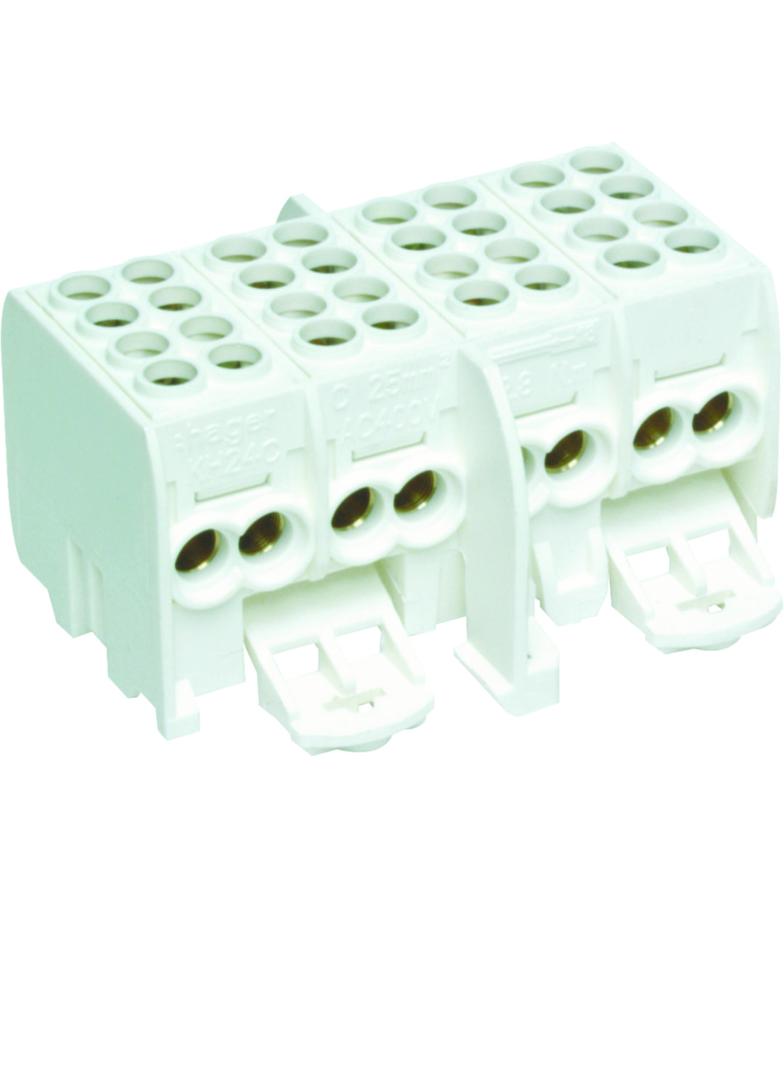 Zaciski rozgałęźne 4-polowe 2x25/2x16mm2 KH24C HAGER