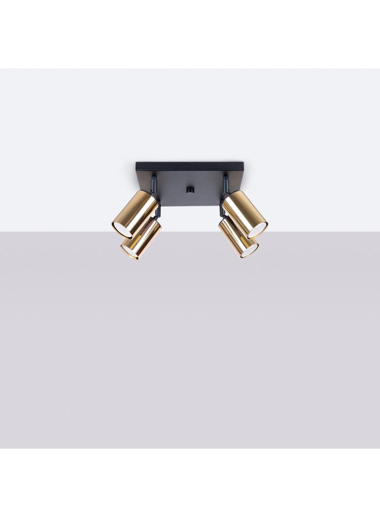 Plafon WINX 4 czarny/złoty