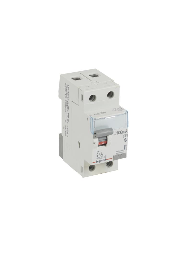 Wyłącznik Różnicowoprądowy P 302 2P 25A 100Ma Typa TX3 411564 LEGRAND