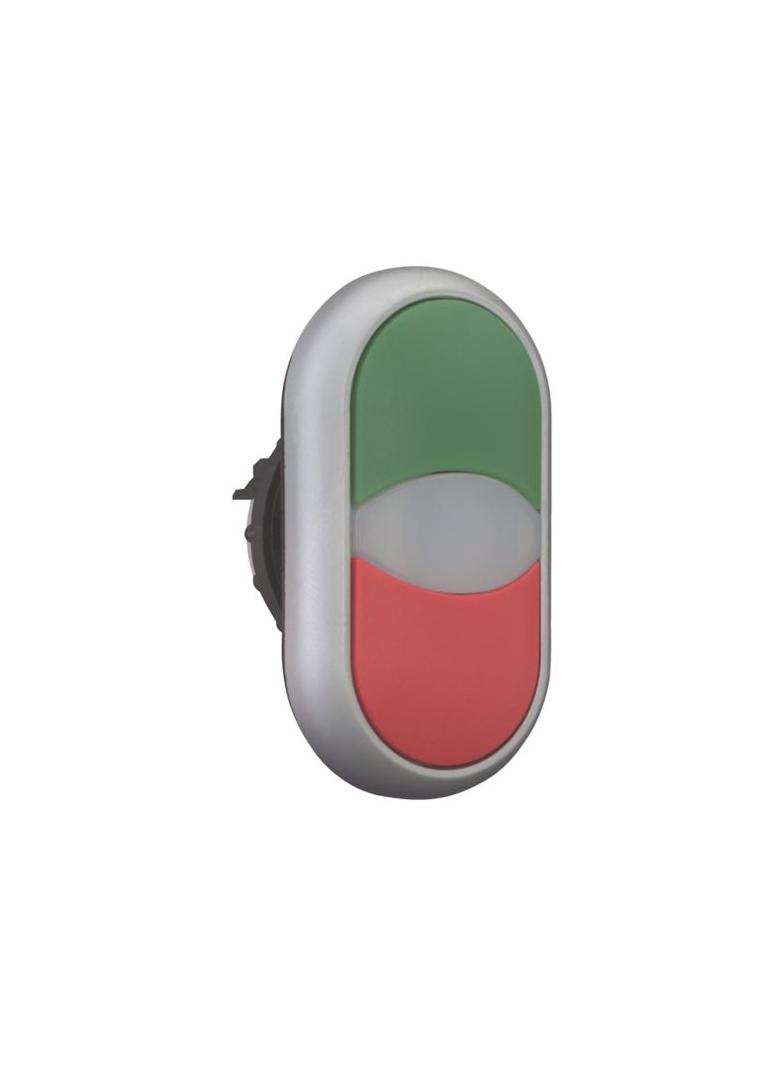 M22-DDL-GR Przycisk podwójny zielony/czerwony z samopowrotem i z możliwością podświetlenia 216698 EA