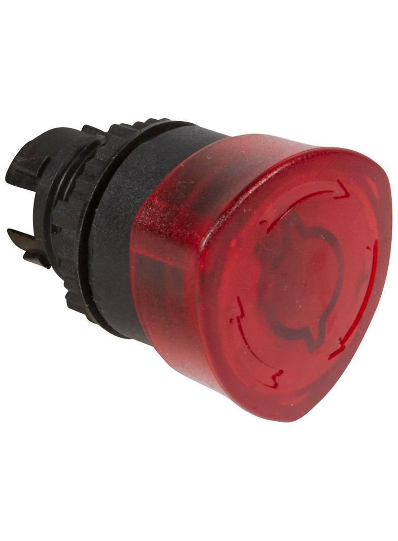 OSMOZ GŁÓWKA STOP (PRZYCIŚNIJ - PRZEKRĘĆ), CZERWONA O40, Z PODŚWIETLENIEM, Legrand