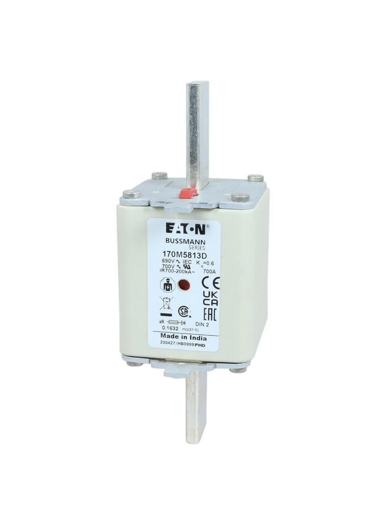 700A 690V aR DIN 2 HSDNH FUSE Wkładka szybka 700A AC 690V DIN 2 aR DIN IEC podwójny wskaźnik 170M581