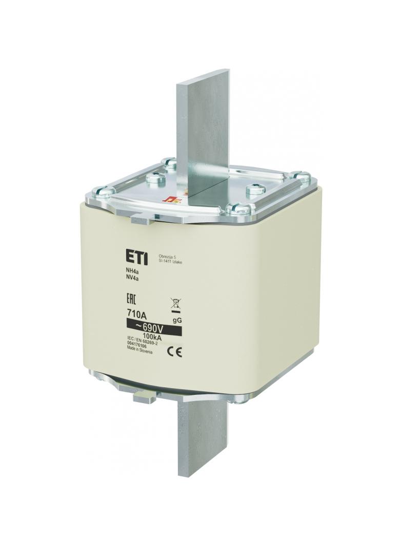 Wkładka topikowa NH zwłoczna NH4a gG 710A 690V 004176106 ETI