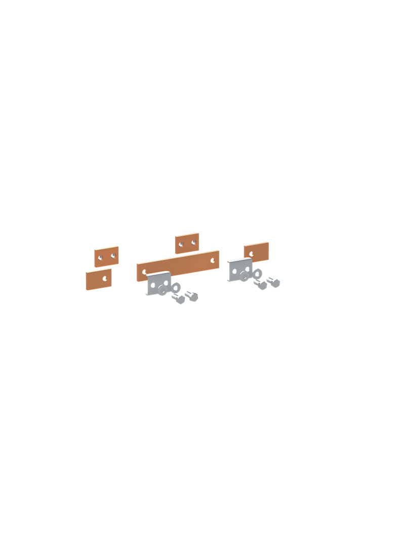 ZX2342 Szyna miedziana 30x5mm szerokość 1PW 250mm V2, A2 (do samodzielnego montażu)