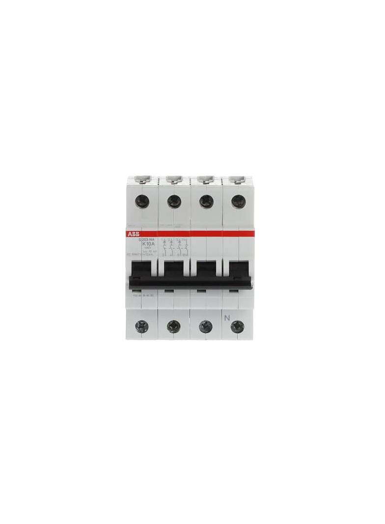 S203-K10NA Wyłącznik nadprądowy 6kA 3P+N K10A 2CDS253103R0427 ABB
