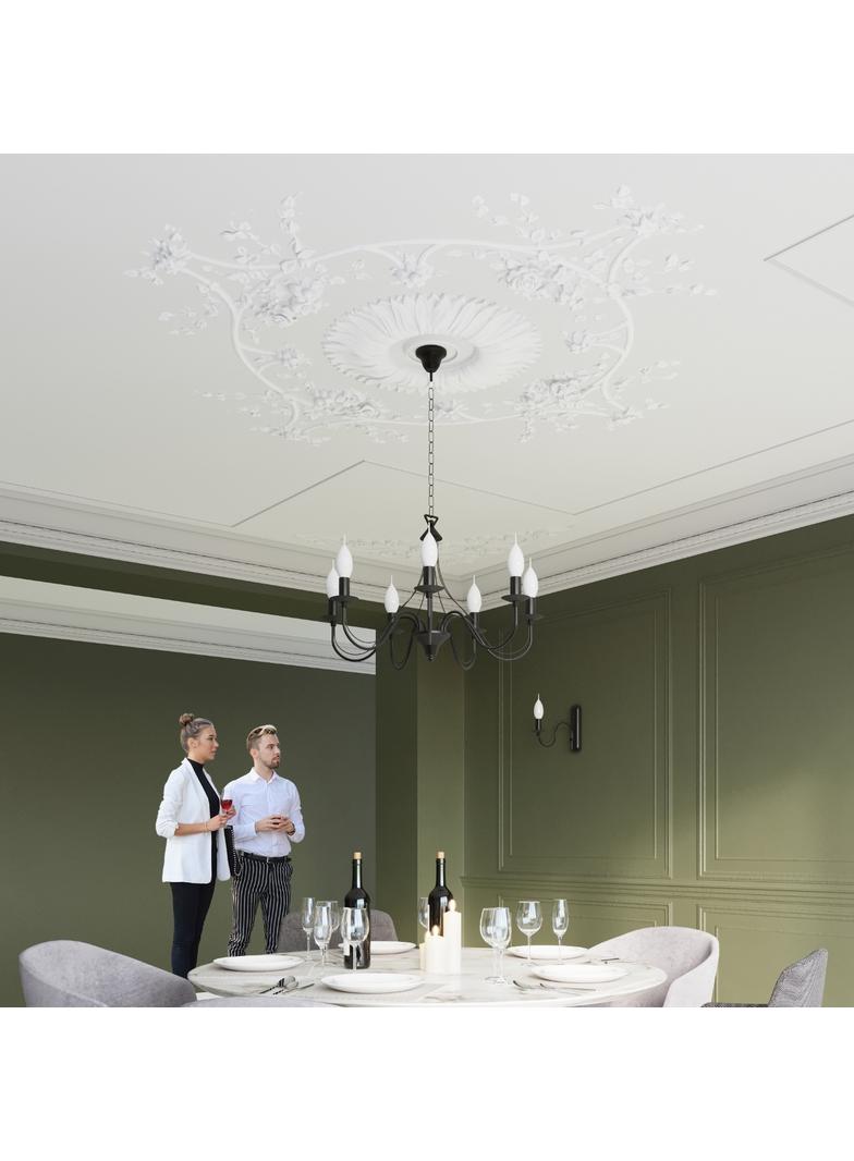 Sollux Żyrandol MINERWA 7 czarny SL.0219