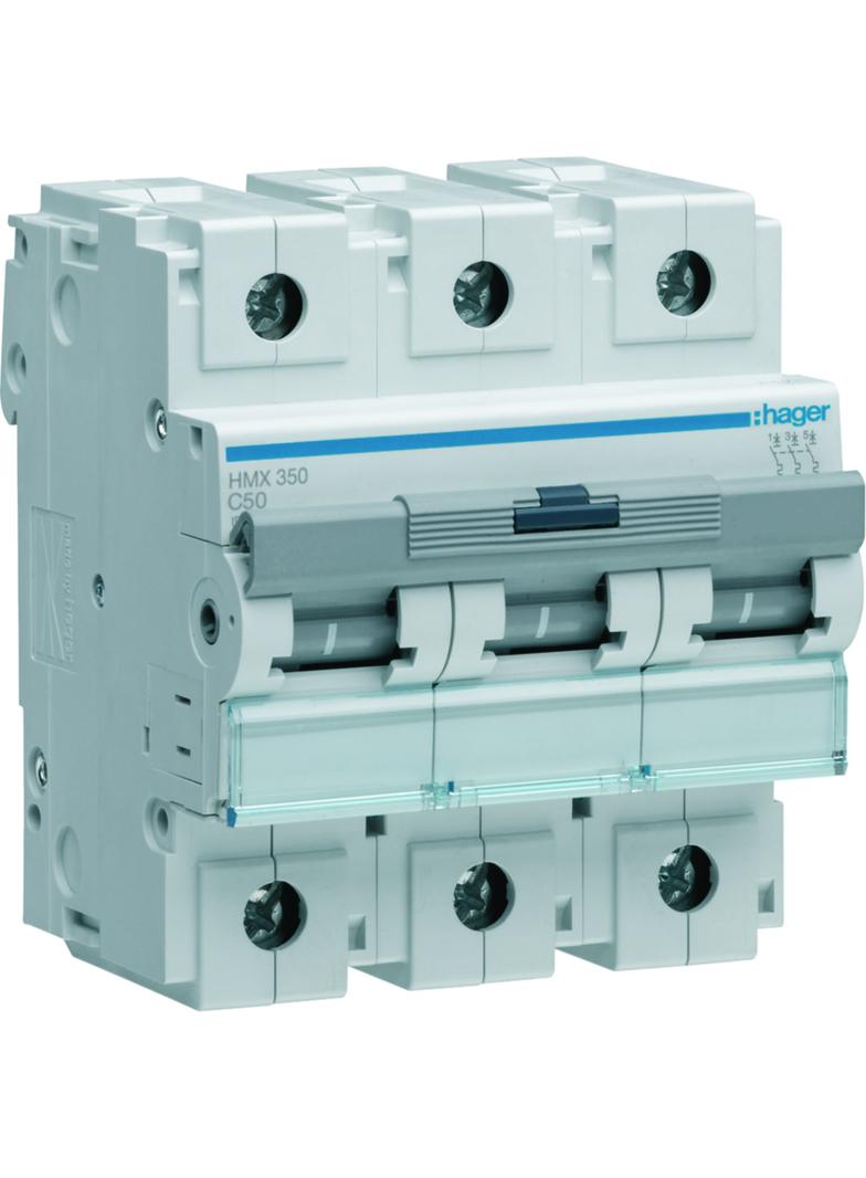 MCB Wyłącznik nadprądowy 50kA 3P C50A HMX350 HAGER