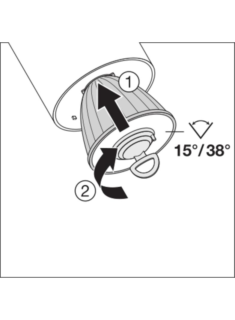 Szynowa oprawa TRACKLIGHT SPOT D85 35W 3000K 90RA NFL BK