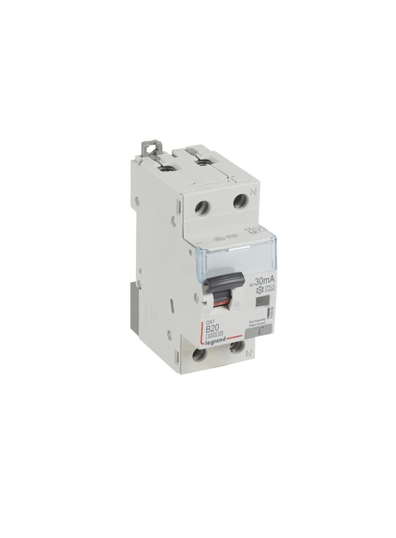 WYŁĄCZNIK RÓŻNICOWONADPRĄDOWY P 312 2P B 20A 30MA TYP A SERII DX3, Legrand