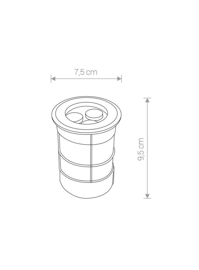 Nowodvorski oczko chodnikowe LED Picco L 1W 130lm 3000K srebrne O7,5cm 9104