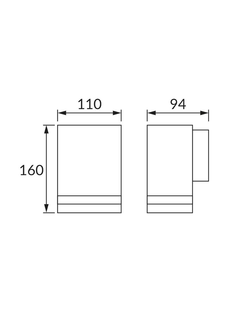 Oprawa hermetyczna BRUNO GU10 D BLACK