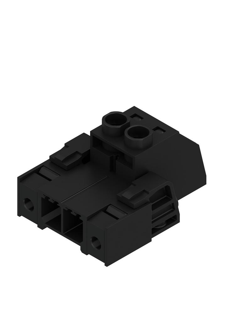 SVZ 7.62HP/02/180F SN BK BX Wtyk PCB (złącze wiązki), 7.62 mm, Liczba biegunów: 2, Przyłącze z jarzmem /100szt./ 1931740000 WEIDMÜLLER