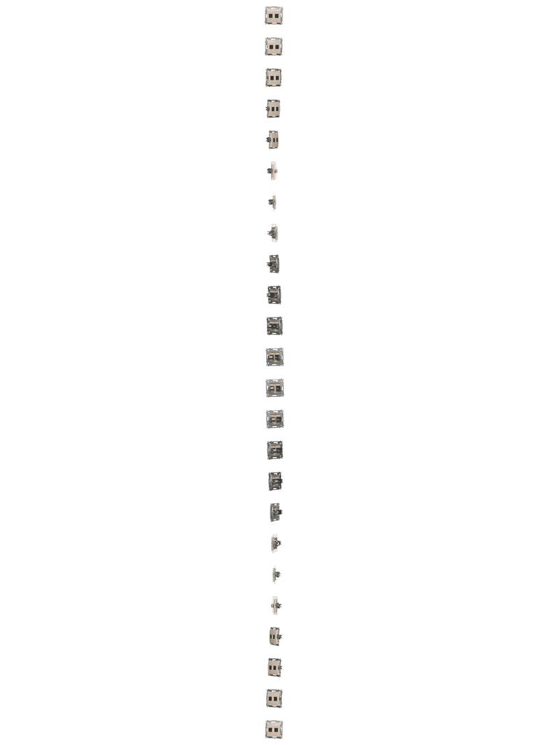 Simon 54 Gniazdo komputerowe RJ45 kategoria 5e + telefoniczne RJ12 kremowy D5T.01/41 KONTAKT