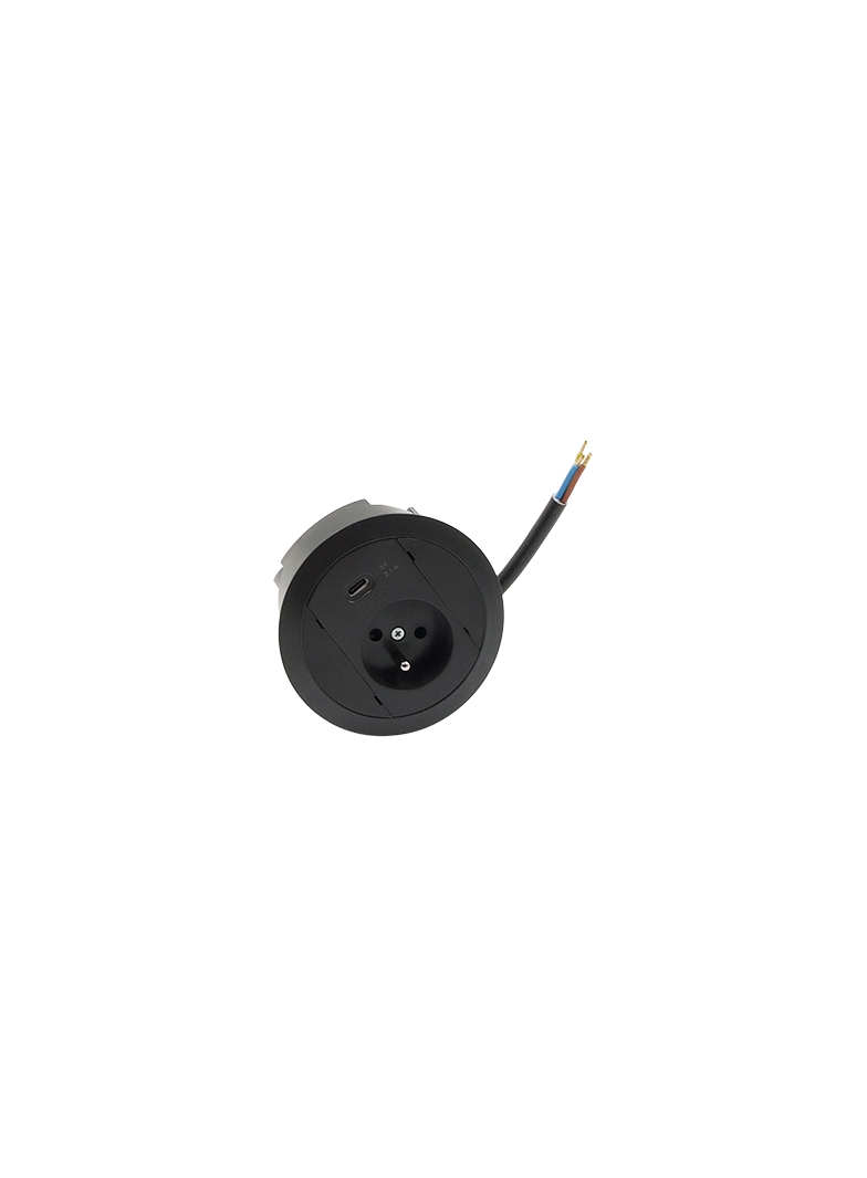 Simon 480 TS48-330E10E00-44 Gniazdo meblowe 1 gn. typ E + ładowarka USB type C złącze 10 cm przewód 48330E10E000000-44 KONTAKT
