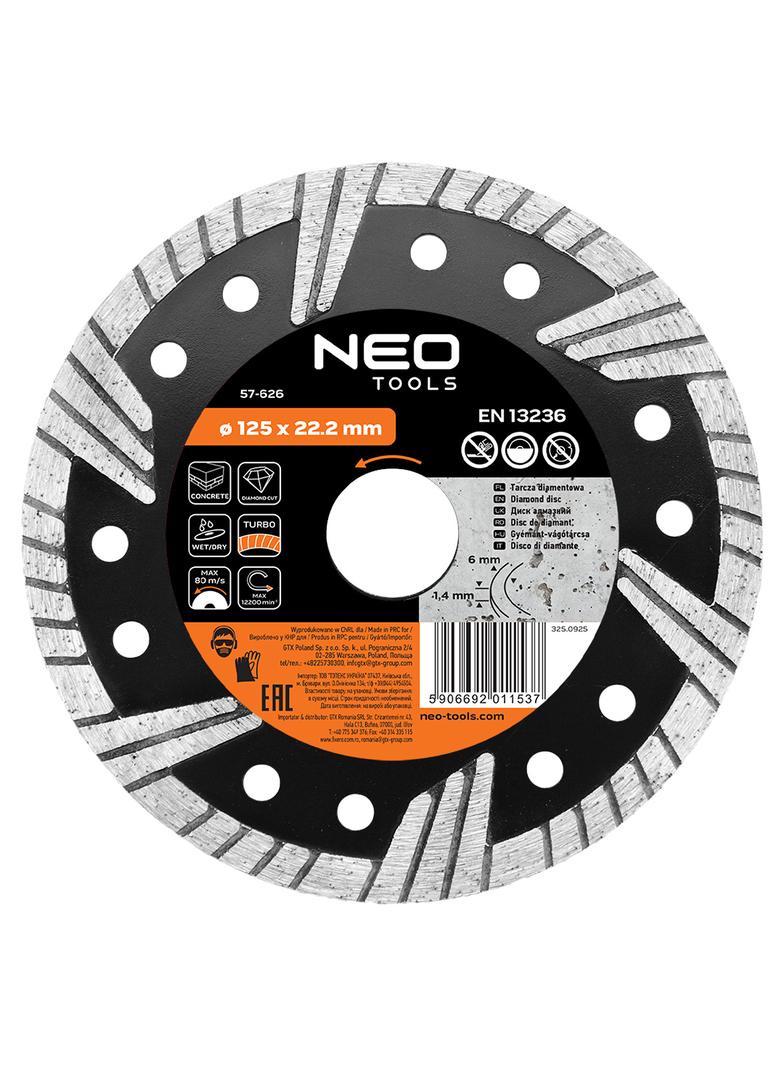 Tarcza diamentowa 125 x 22.2 mm, turbo