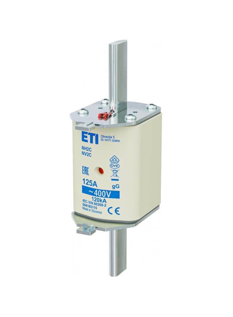Wkładka topikowa NH zwłoczna KOMBI NH2C gG 125A 400V 004185115 ETI