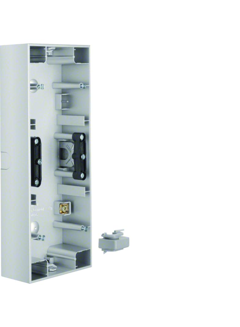 BERKER K.5 Puszka natynkowa potrójna pionowa aluminium 10437003 HAGER