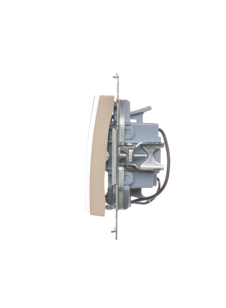 Simon 54 Łącznik potrójny z podświetleniem LED 10A 250V szybkozłączka kremowy DW31L.01/41 KONTAKT