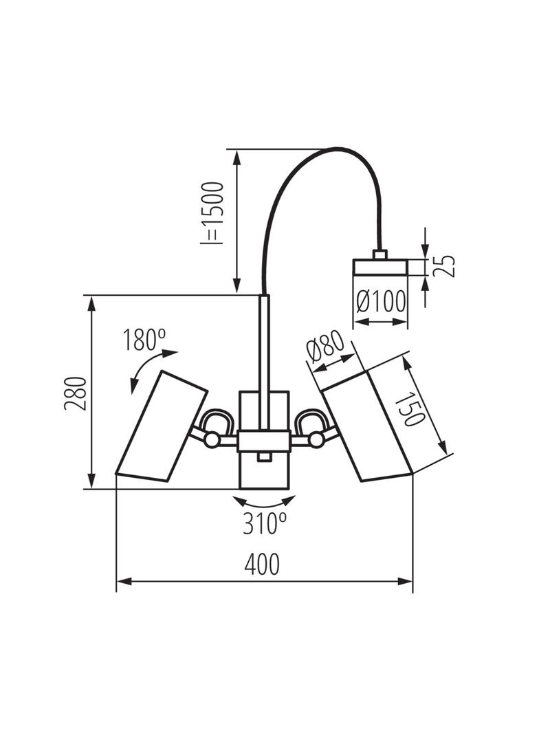 AGZAR C 3xE14 W Lampa wisząca AGZAR C 3xE14 W kolor biały KANLUX
