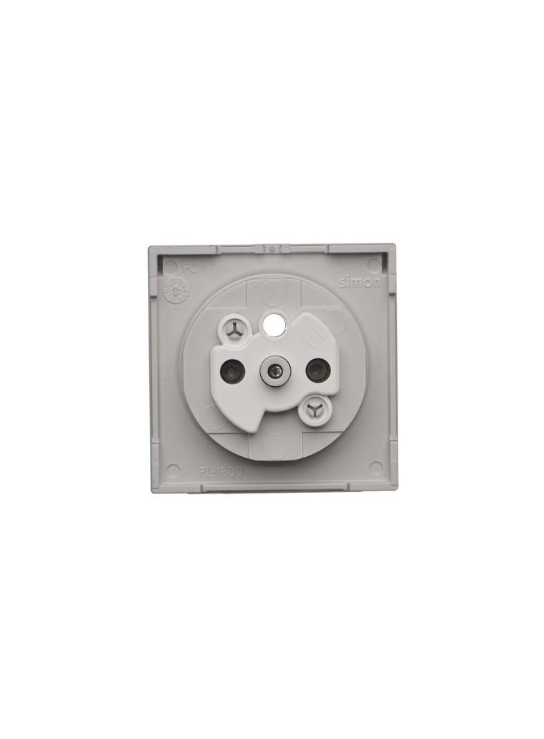 Simon 55 Pokrywa gniazda wtyczkowego pojedynczego z klapką transparentą do: SGZ1CM SGZ1M Aluminium mat TGZ1BUZP/143A KONTAKT
