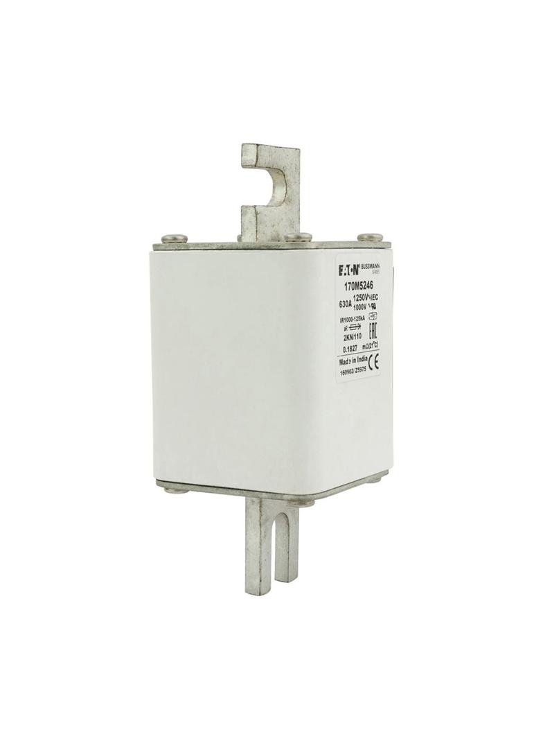 FUSE 630A 1250V 2KN/110 AR CU Wkładka szybka 630A AC 1250V rozmiar 2 61x77x138 mm aR DIN I 170M5246