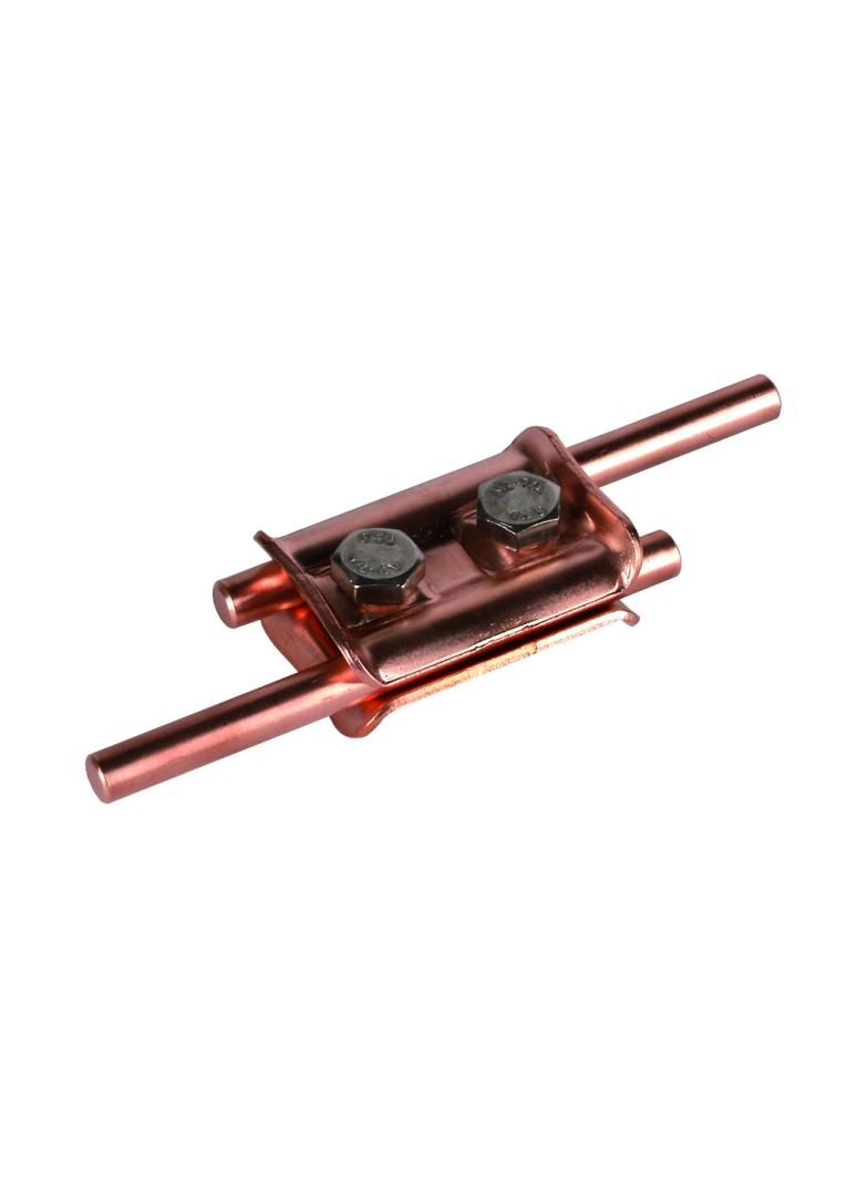 Zacisk równoległy do drutu 7-10 mm, 2xM8, Cu
