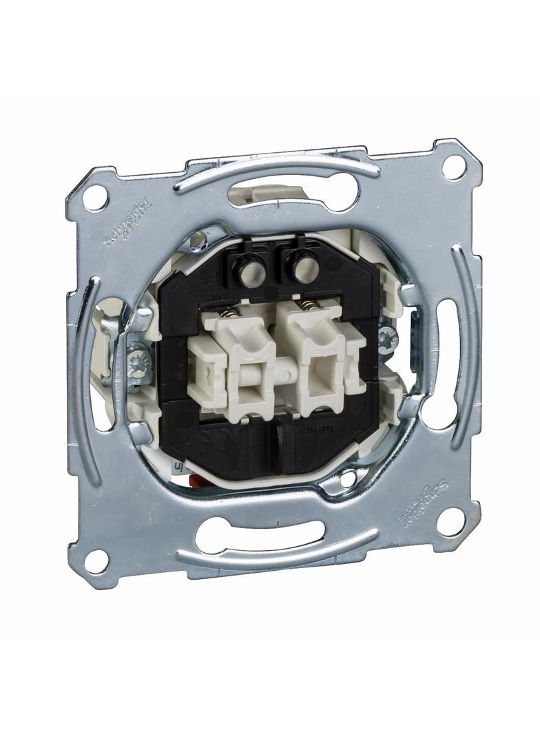 Merten, mechanizm przycisku podwójnego, styk zwierny 1-biegunowy, z podświetleniem, 10 A, AC 250 V,