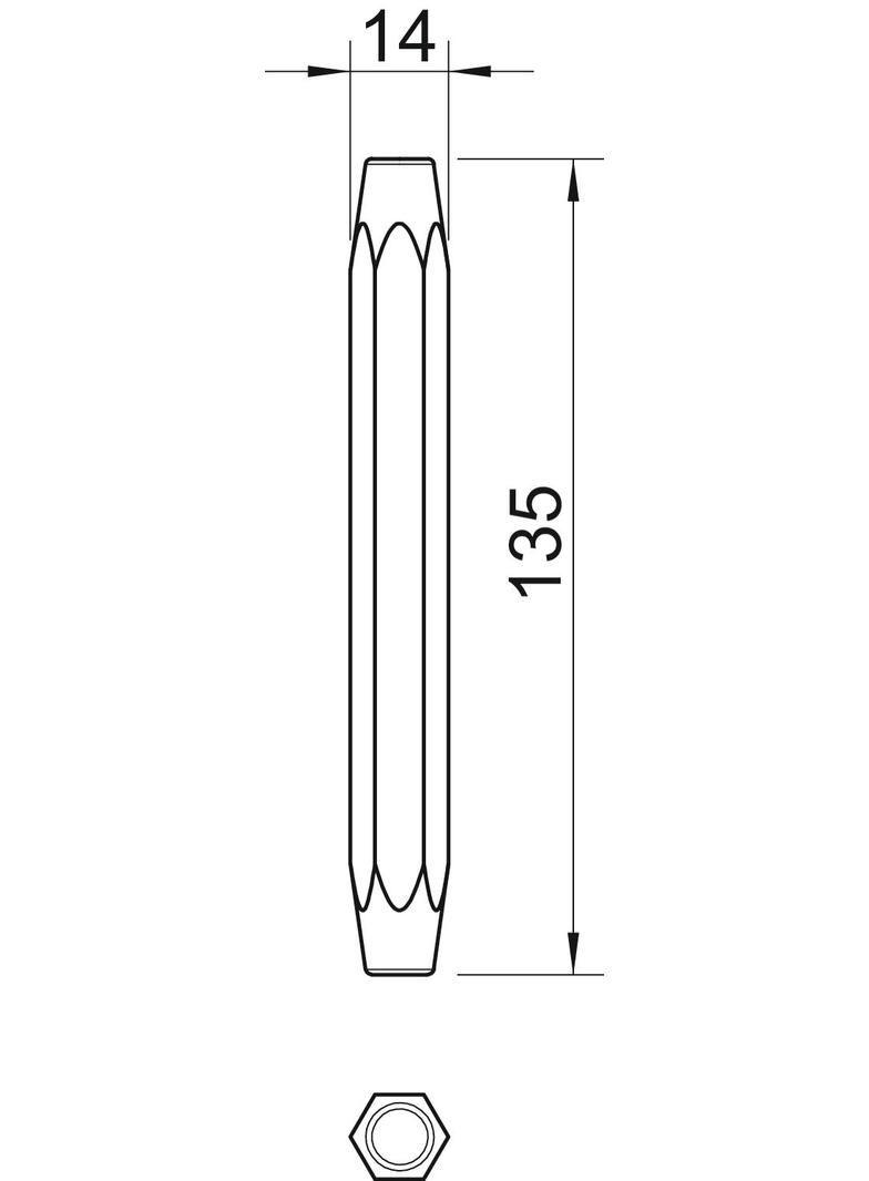 915/S, POBIJAK STALOWY DO KOŁKÓW M 6