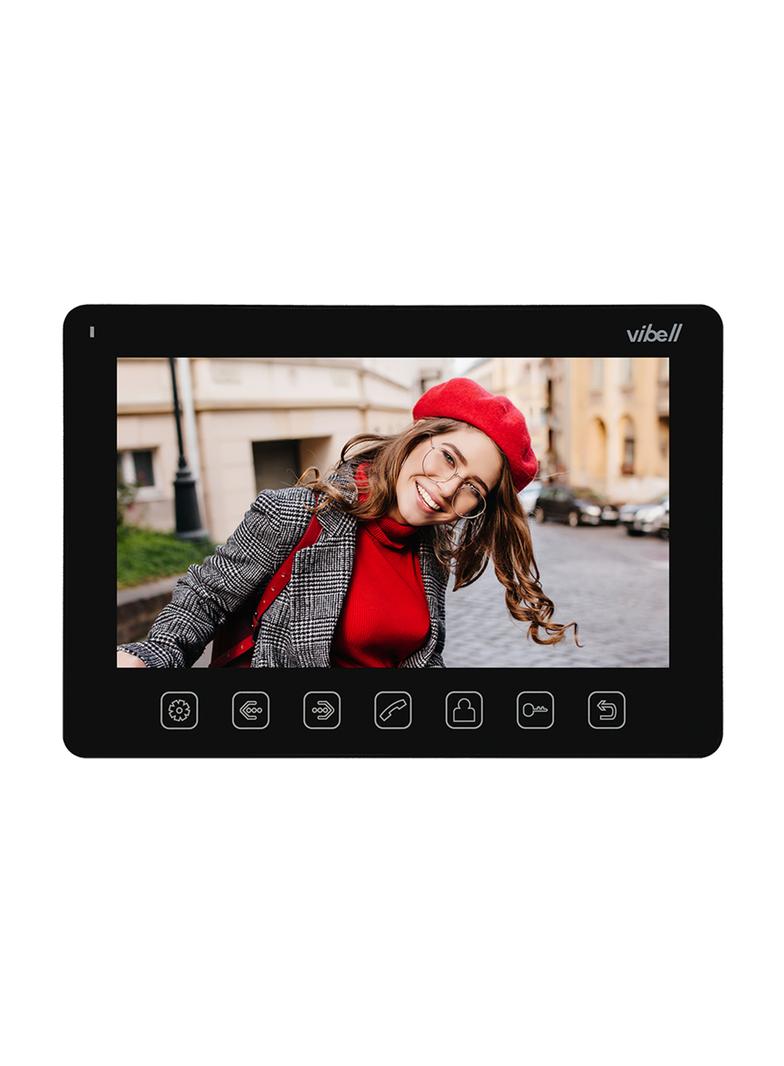 Zestaw wideodomofonowy bezsłuchawkowy kolor LCD 7" menu OSD sterowanie bramą czarny NOVEO OR-VID-EX-